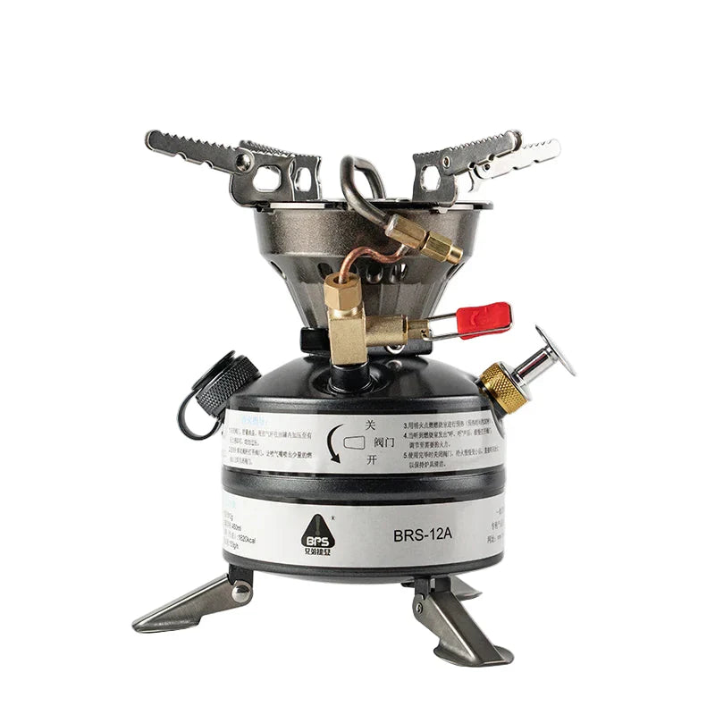 Outdoor Gasoline Camping Stove Black Camp Cooking - Tophatter Daily Deals