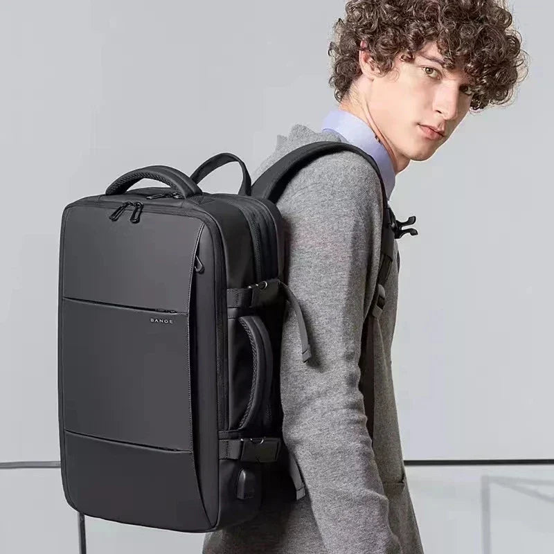 Expandable Travel Backpack Black Backpacks - Tophatter Daily Deals