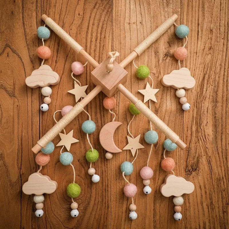 Hot Air Balloon Crib Mobile Newborn Sensory Toys Soothing - Tophatter Daily Deals