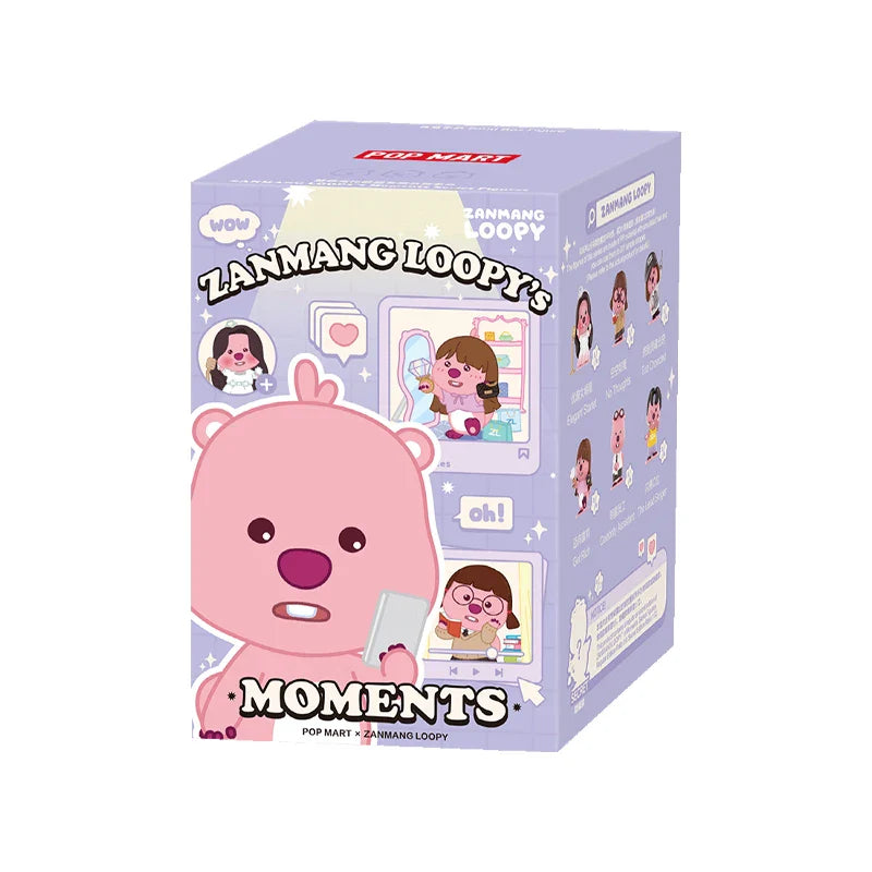 Genuine Pop Mart Zanmang Loopy's Moments Series Figures Blind Box 1 Unopened Blind Box Animals - Tophatter Daily Deals