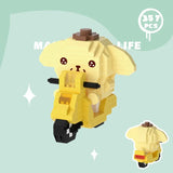 Sanrio Pompompurin Lego Building Block Figures PomPomPurin Bike Anime - Tophatter Daily Deals