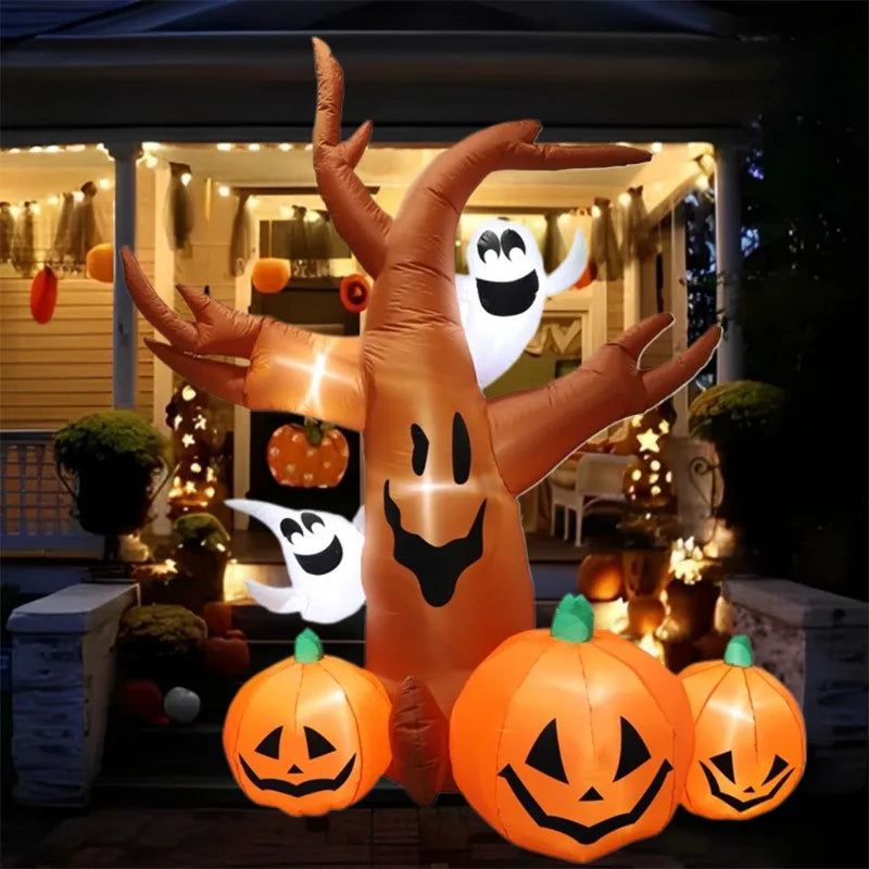 Inflatable Halloween Decoration Pumpkin Tree Outdoor Fall 2025 - Tophatter Daily Deals