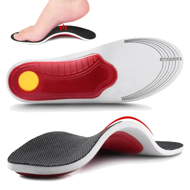 Orthopaedic Shock Absorbing Insoles With Arch Support Plantar Fascia Insole - Tophatter Daily Deals
