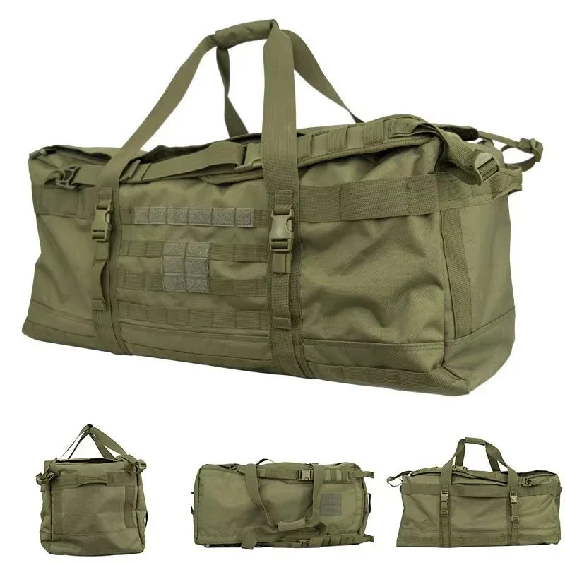 106L Tactical Duffel Bag Camping Green Duffel Bags - Tophatter Daily Deals