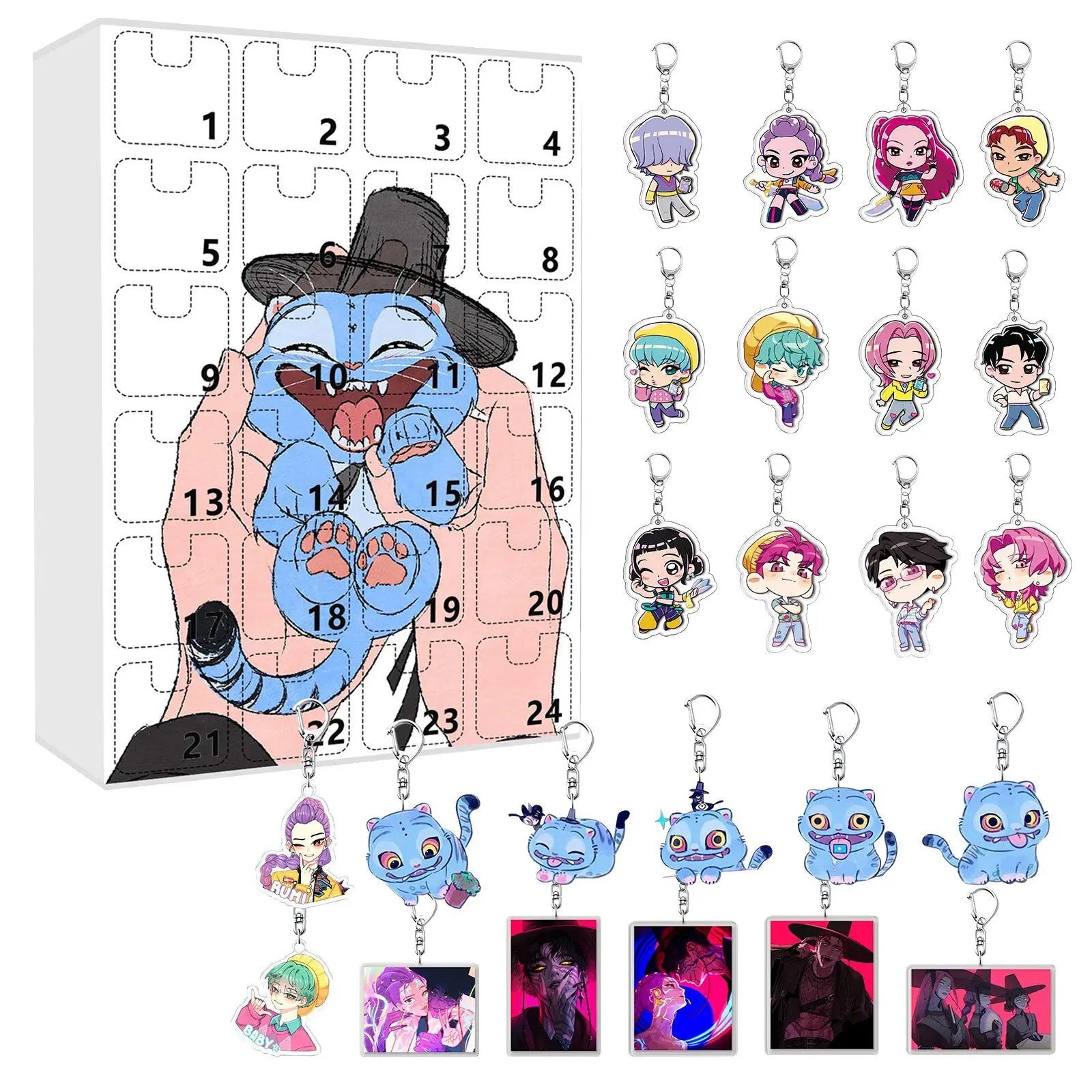 Kpop Advent Calendar 24 Day Demon Hunters Keychain Gift 13 - Tophatter Daily Deals