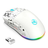 Gaming Mouse Wireless RGB 4000 DPI Rechargeable 650mAh T90 White - Tophatter Daily Deals