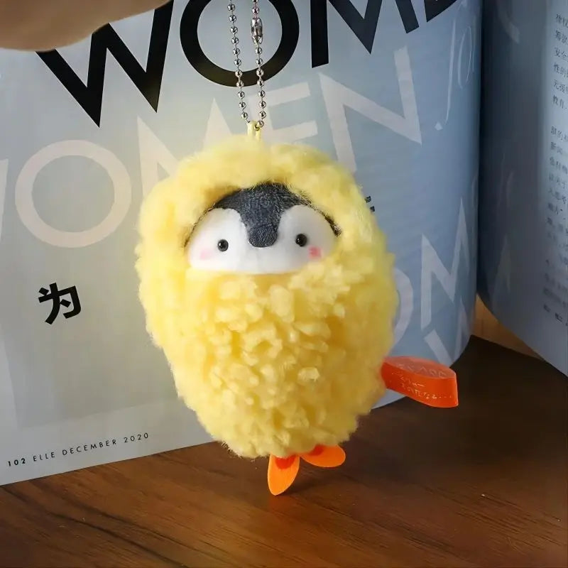 Penguin Ebi Fried Shrimp Prawn Plush Keychain 10cm Ebi Prawn Food - Tophatter Daily Deals