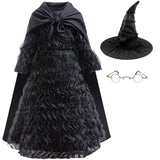 Witch Costume Kids Cosplay Dress With Hat Halloween 2025 3 PCS - Tophatter Daily Deals