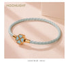 Four Leaf Clover Braided Leather Lucky Bracelet Gift - Tophatter Daily Deals