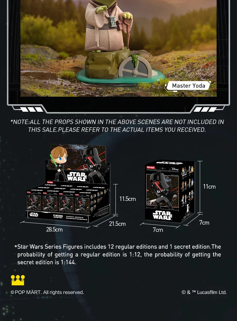 Genuine Pop Mart Star Wars Series Figures Blind Box Outer Space - Tophatter Daily Deals