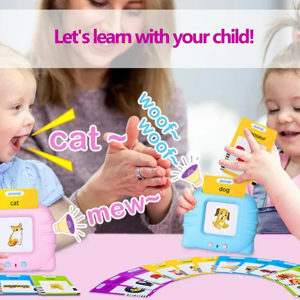 Interactive Educational Toy Flash Card Learning Machine for 2-6 Year Olds, Screen-Free Learning with Audio Function Educational Toys - Tophatter Daily Deals
