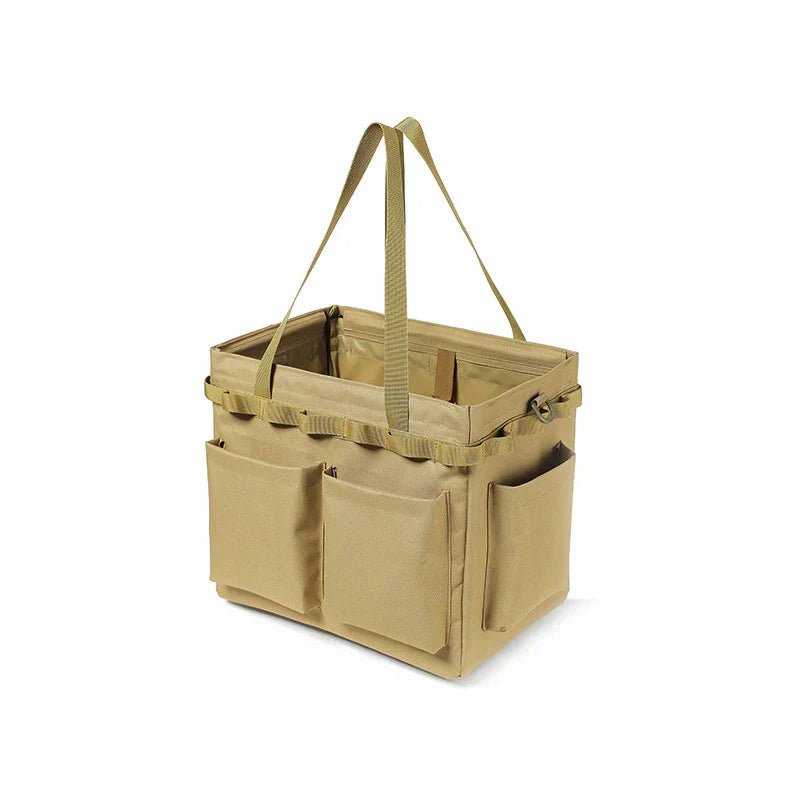 Multi-Functional Canvas Bag with Built-in Table Khaki Duffel Bags - Tophatter Daily Deals
