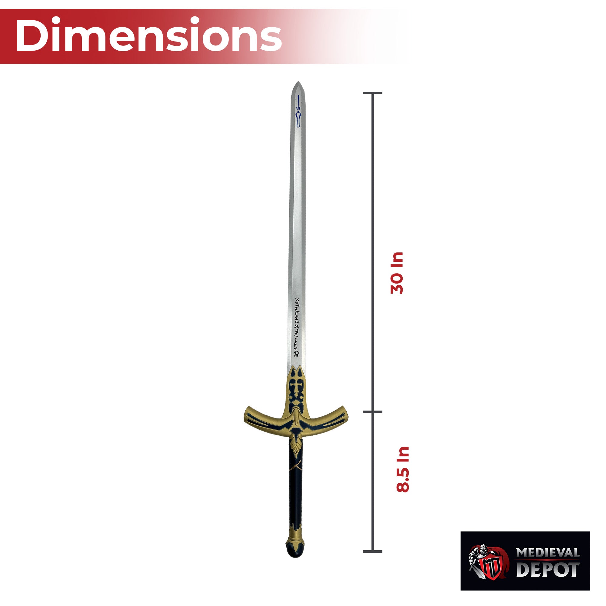 Saber Lily Foam Sword Regal Caliburn Replica Foam Products - Tophatter Daily Deals