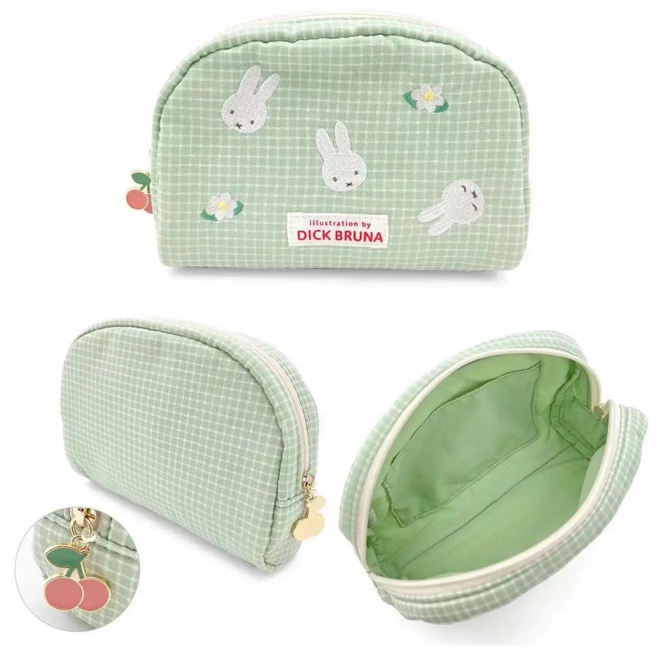 Miffy Embroidered Zipped Makeup Bag 09 Animals - Tophatter Daily Deals