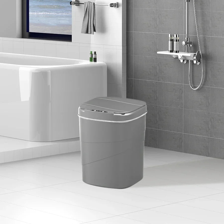 Touchless Sensor Trash Can Battery Powered Hygienic Home - Tophatter Daily Deals