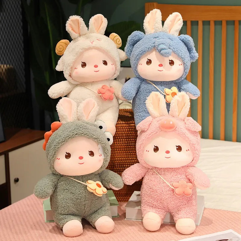 Rabbit Cosplaying Pig, Elephant, Sheep Plush Animals - Tophatter Daily Deals