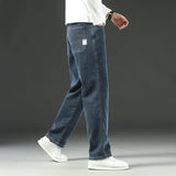 Stretchy Men’s Jeans - Wide Leg, Cotton, Business Casual - Tophatter Daily Deals