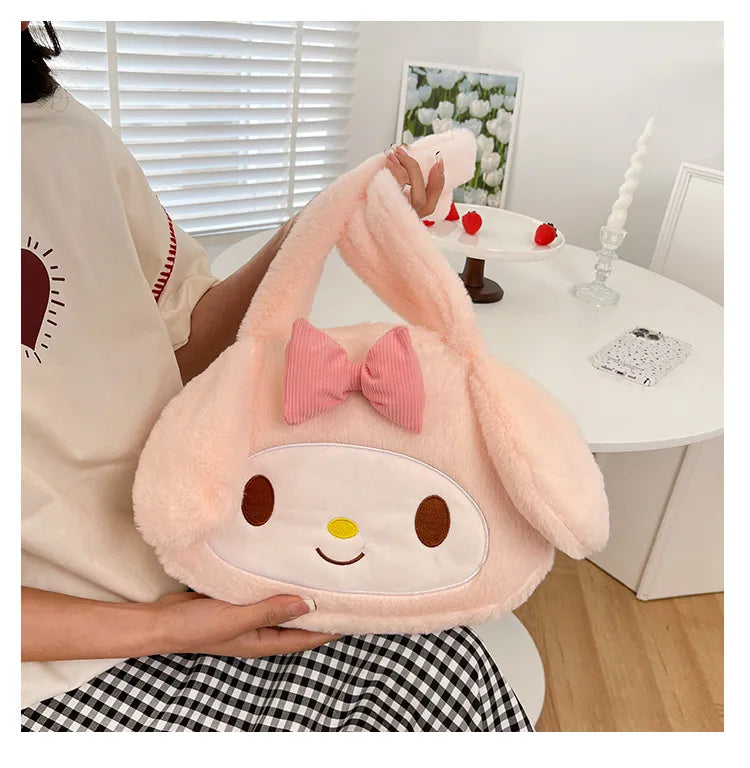 Sanrio Plush Cinnamoroll My Melody Kuromi Tote Shoulder Bag Anime - Tophatter Daily Deals