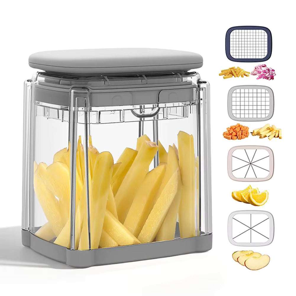 French Fry Cutter 4-in-1 French Fry Cutters - Tophatter Daily Deals