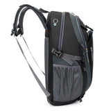 Outdoor Backpack Camping with Earphone Hole Black Backpacks - Tophatter Daily Deals