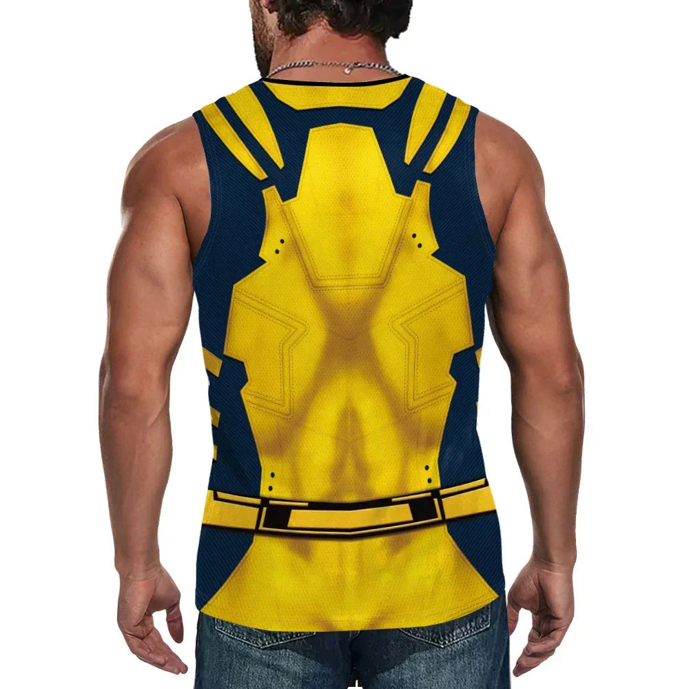 Deadpool & Wolverine Inspired Superhero Compression Tank Top - Perfect for Cosplay - Tophatter Daily Deals