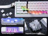Mechanical 65 Percent Magnetic Wired Keyboard RGB Backlit - Tophatter Daily Deals
