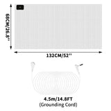 Earthing Grounding Bed Sheet 95 Cotton 5 Silver Fiber 68X132CM White - Tophatter Daily Deals