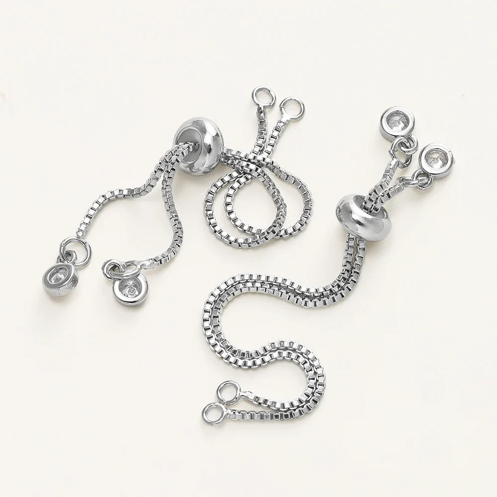 Adjustable Slider Chains For DIY Bracelet Making Accessories - Tophatter Daily Deals