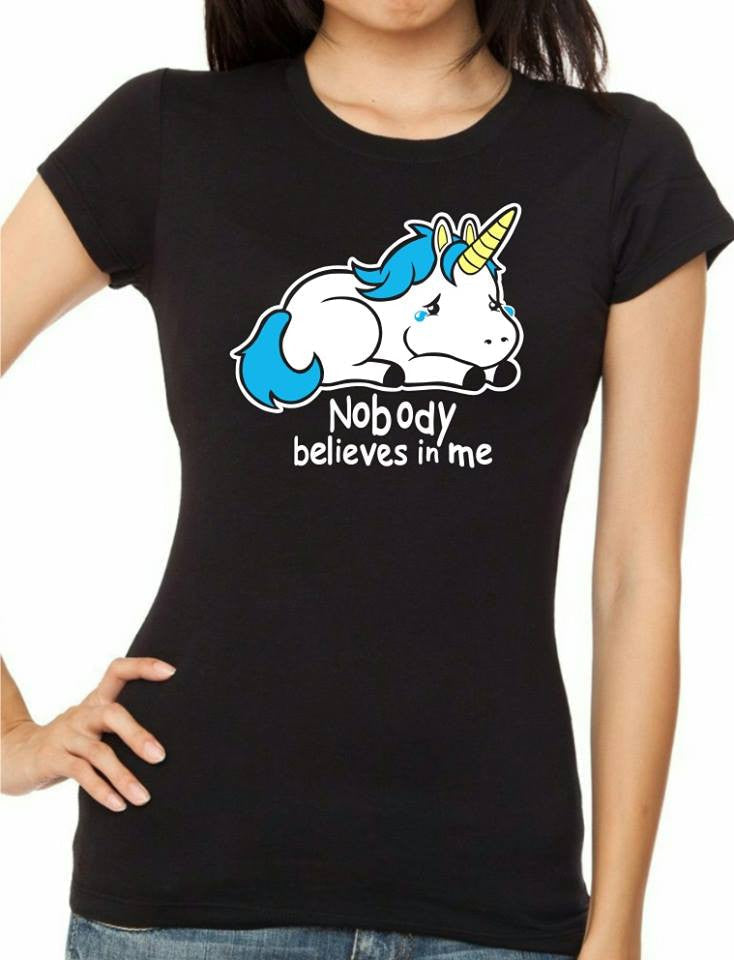 Sad Unicorn T-Shirt - Tophatter Daily Deals