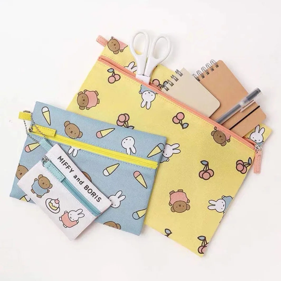 Miffy 3 Sets of Zipped Cases B Animals - Tophatter Daily Deals