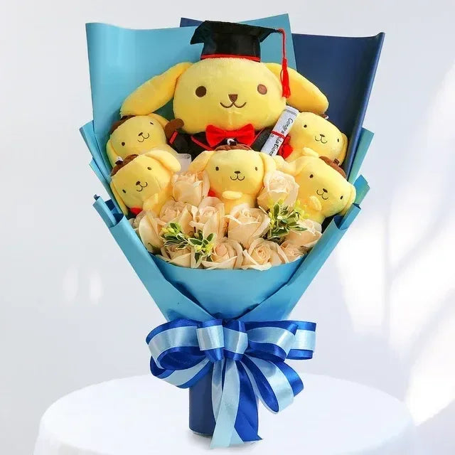 Sanrio Gift Plush Flower Bouquet Pompompurin Anime - Tophatter Daily Deals