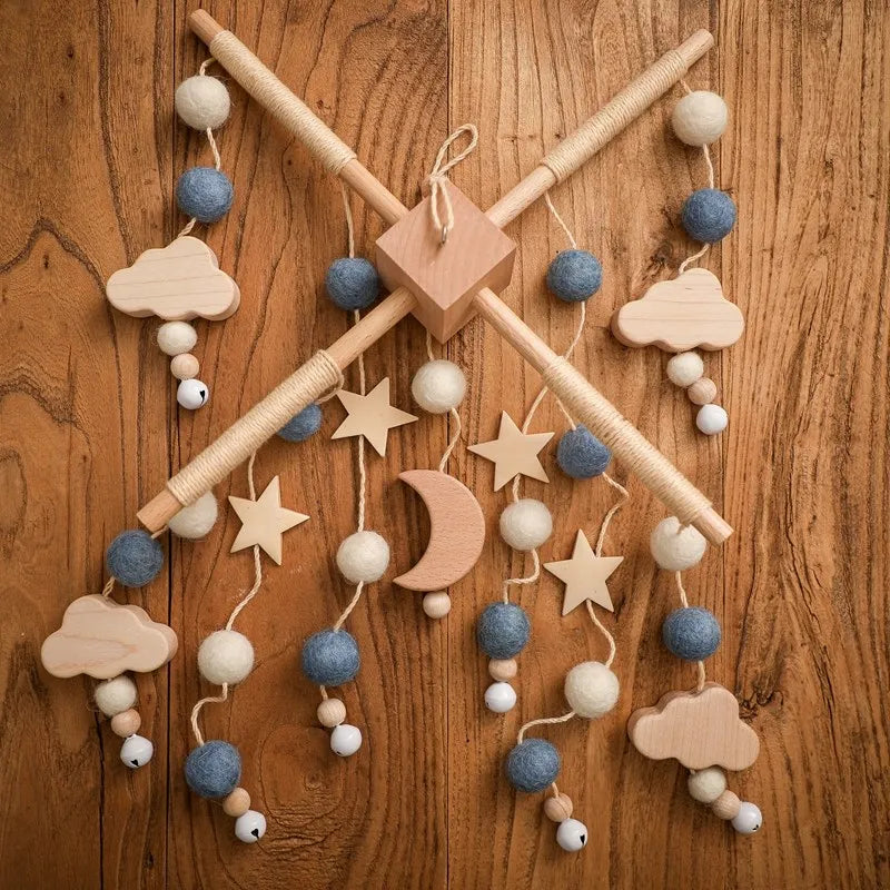 Hot Air Balloon Crib Mobile Newborn Sensory Toys Soothing - Tophatter Daily Deals