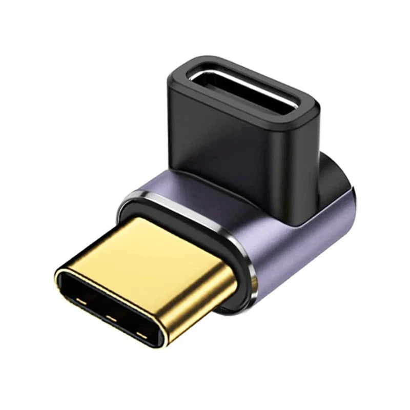 Usb C Adapter 40Gbps 90 Degree Right Angle 100W Extender - Tophatter Daily Deals