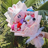 Kawaii Pink Graduation Kirby Plush Bouquet Bunny Ears (60x28cm) Anime - Tophatter Daily Deals
