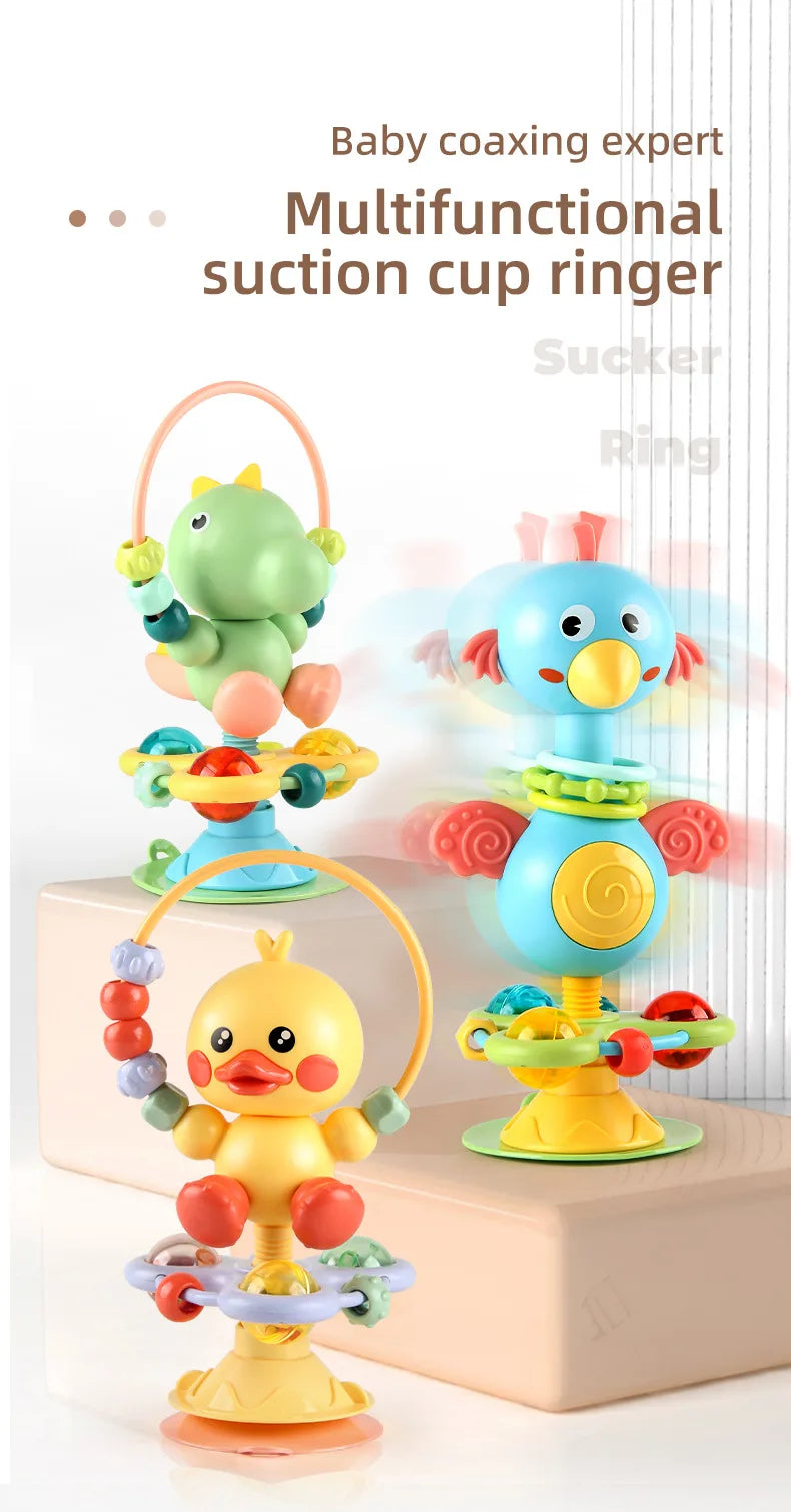 Baby Soothing Rattle Suction Cup Newborn Sensory Toys - Tophatter Daily Deals