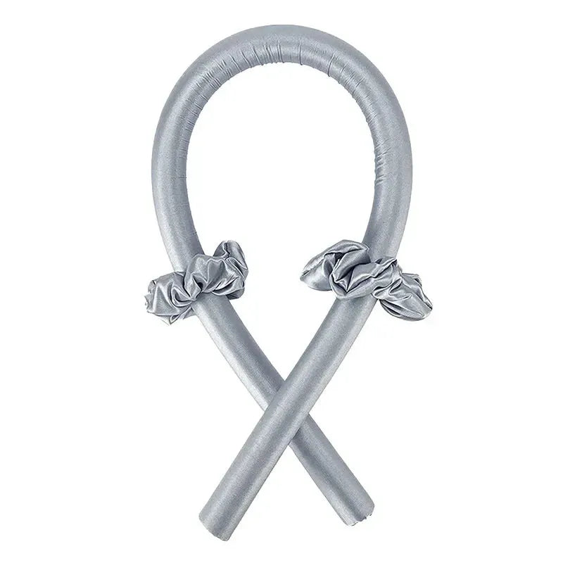 Heatless Curling Rod Headband No Heat Silk Curls Ribbon Hair Rollers Sleeping Soft Headband Lazy Hair Curlers Hair Styling Tools Grey no Clip CHINA - Tophatter Daily Deals