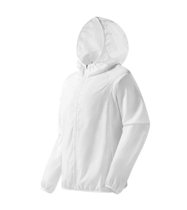 Waterproof Men's Hiking Jacket - Hooded Quick Dry, Polyester - Tophatter Daily Deals