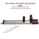 3-Bar Leg Stretcher 6-Hole Adjustment Red Fitness - Tophatter Daily Deals