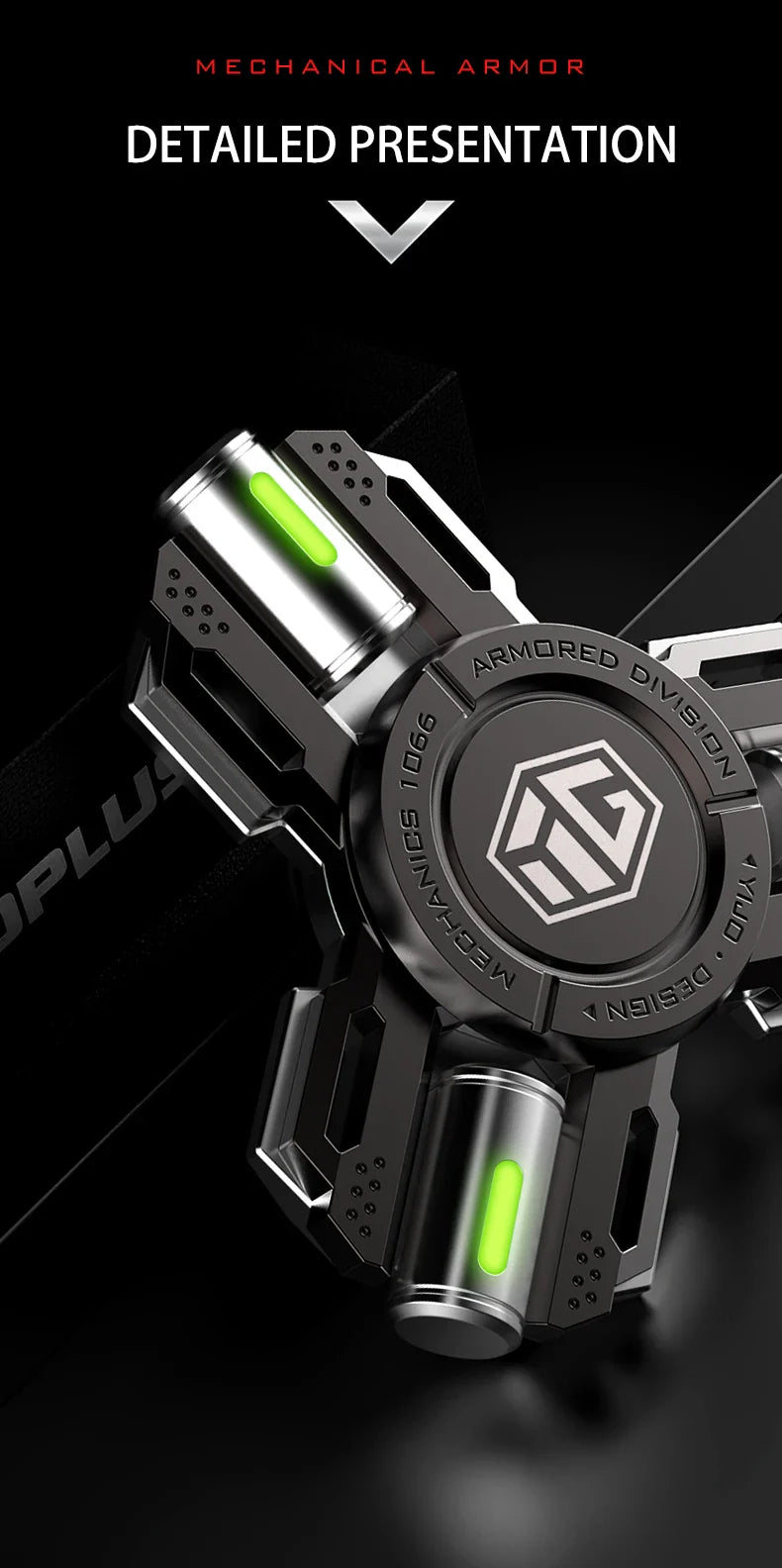 Glow Fidget Spinner Alloy EDC Long Spin Stress Relief - Tophatter Daily Deals