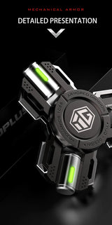 Glow Fidget Spinner Alloy EDC Long Spin Stress Relief - Tophatter Daily Deals