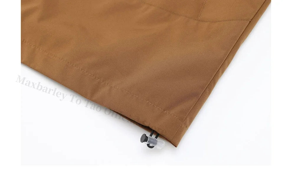 Waterproof Men's Hiking Jacket - Oversized Hooded Polyester - Tophatter Daily Deals