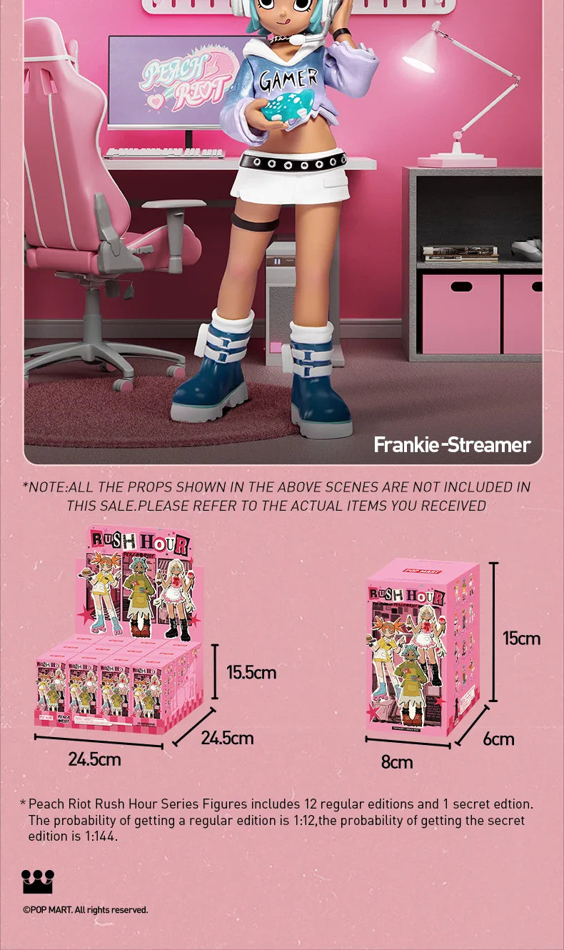 Genuine Pop Mart Peach Riot Rush Hour Series Figures Blind Box Anime - Tophatter Daily Deals