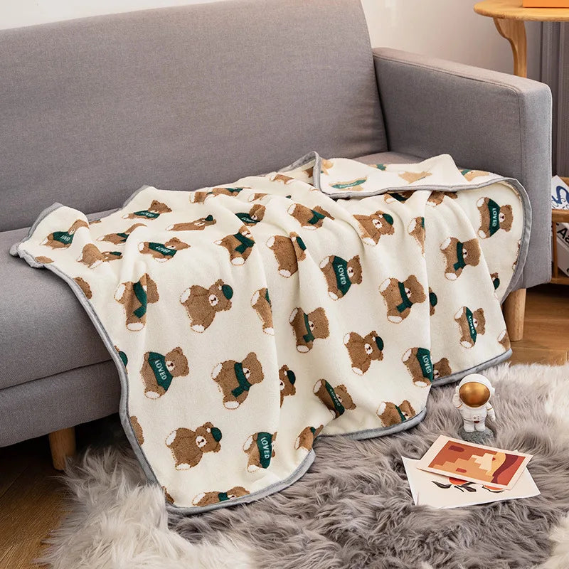 Miffy Throw Blanket Fleece Animals - Tophatter Daily Deals