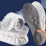 4D Massage Insoles Shock Absorbent Breathable Comfort Plantar Fascia Insole - Tophatter Daily Deals