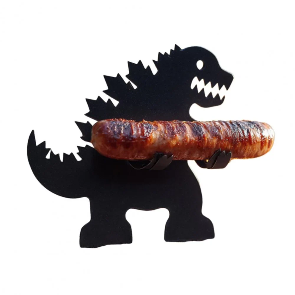 BBQ Accessory Portable Camping Hot Dog Grill Holder Rust-proof Sausage Stand Rack for Funny Bbq Heat-resistant Outdoor Sausage - Tophatter Daily Deals