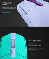 Wireless Lightweight Gaming Mouse HERO Sensor 12K DPI - Tophatter Daily Deals