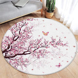 Koi Fish Round Rug Japanese Water Ink Floor Decor Serene DD-8744AE - Tophatter Daily Deals