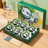 Japanese Hand Painted Ceramic Bowl Set With Chopsticks A- 6Bowl 6chopsticks - Tophatter Daily Deals