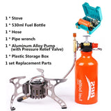 Multi-Fuel Gas Camping Stove Silver Camp Cooking - Tophatter Daily Deals