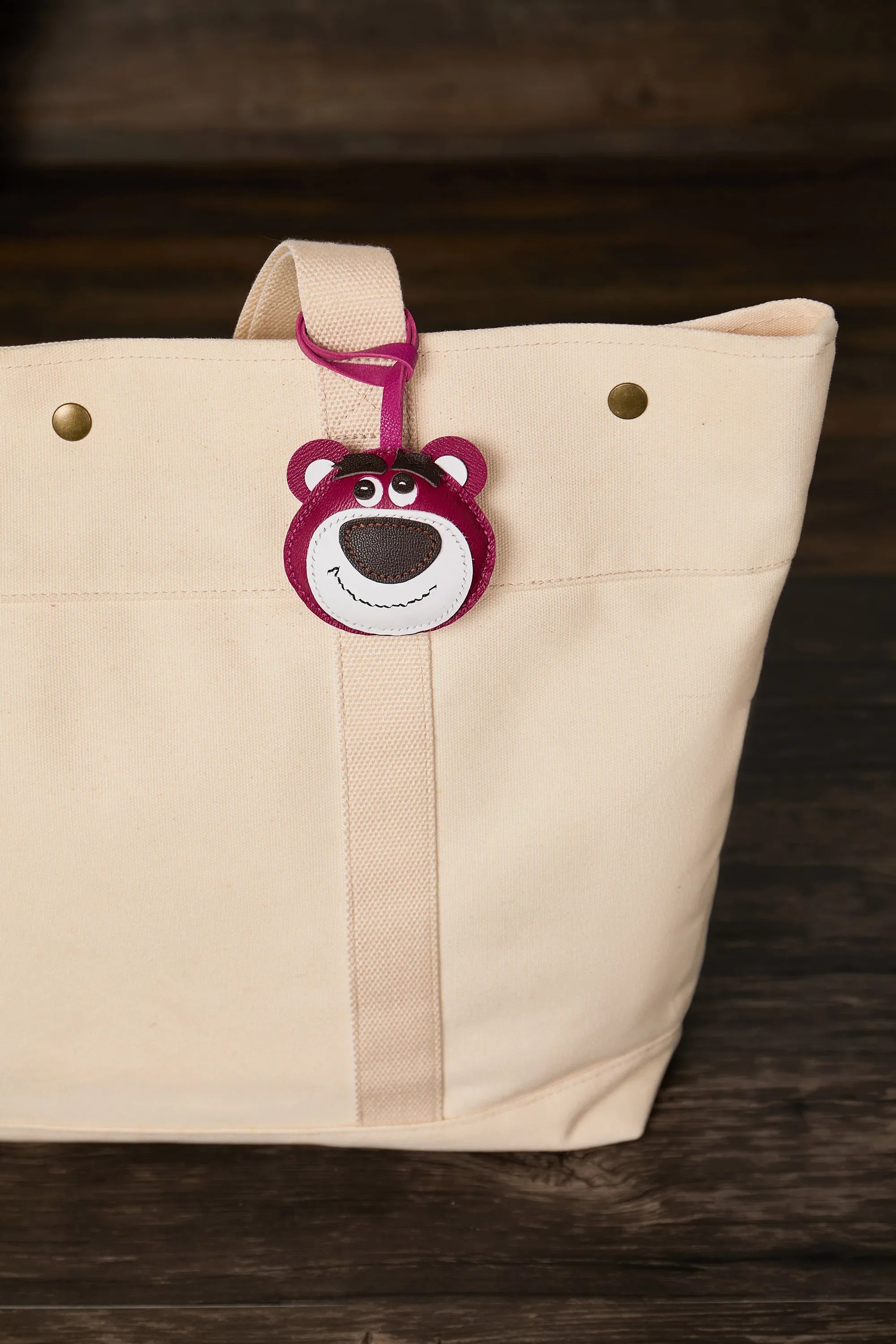 Leather Bag Charm No Face Keychain Black Cozy Cute Gift K - Tophatter Daily Deals